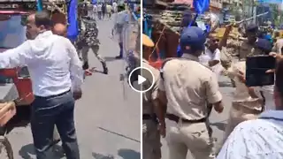 गजब! पटना में लाठीचार्ज के दौरान पुलिसवाले ने SDM को ही दे मारी लाठी, वायरल हुआ वीडियो