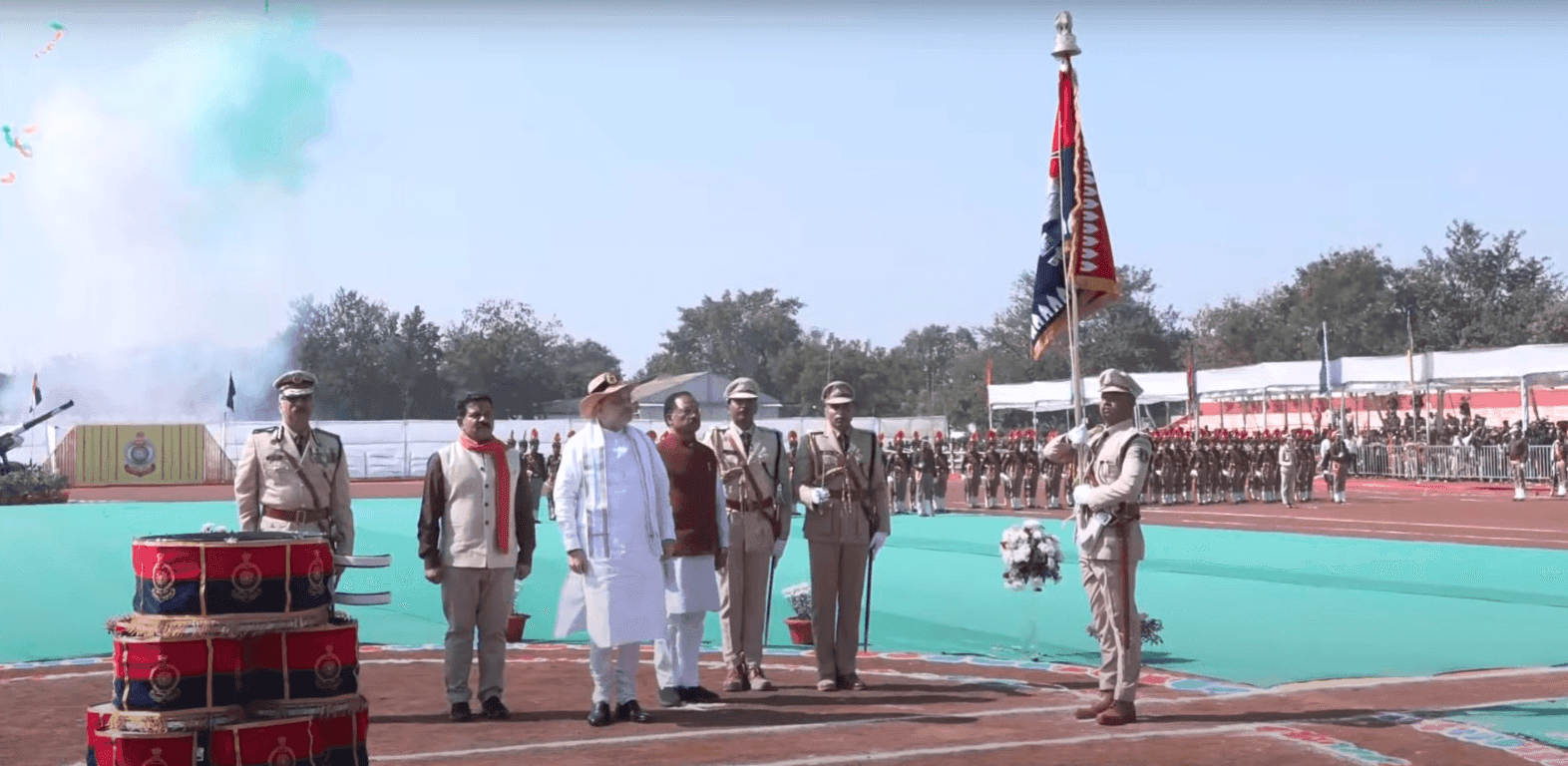 राष्ट्रपति पुलिस कलर अवार्ड: केंद्रीय गृहमंत्री अमित शाह ने किया छत्तीसगढ़ पुलिस का सम्मान, देखिए LIVE