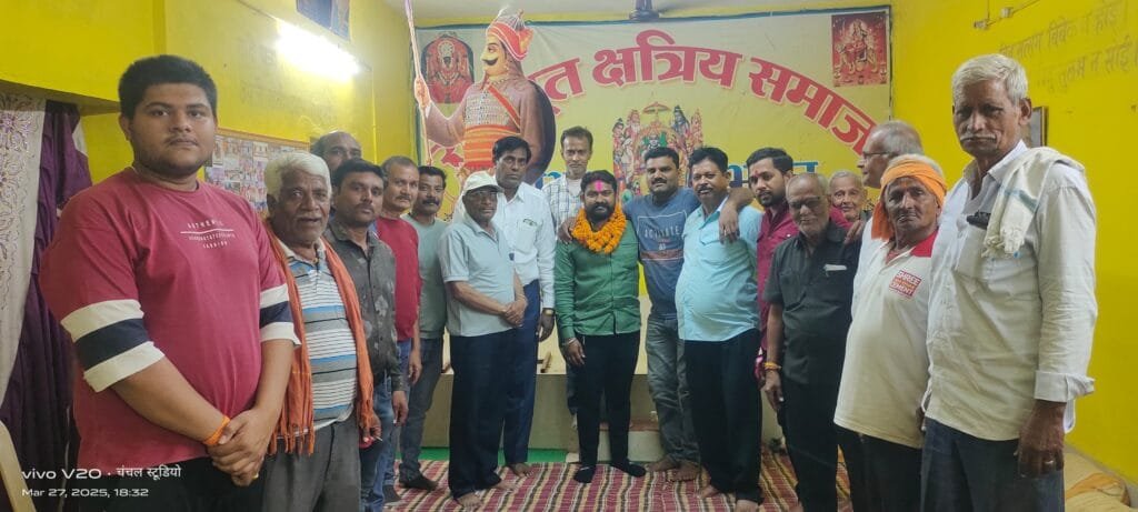 सोनू ठाकुर पुनः बने सिंह नवयुवक मंडल के अध्यक्ष