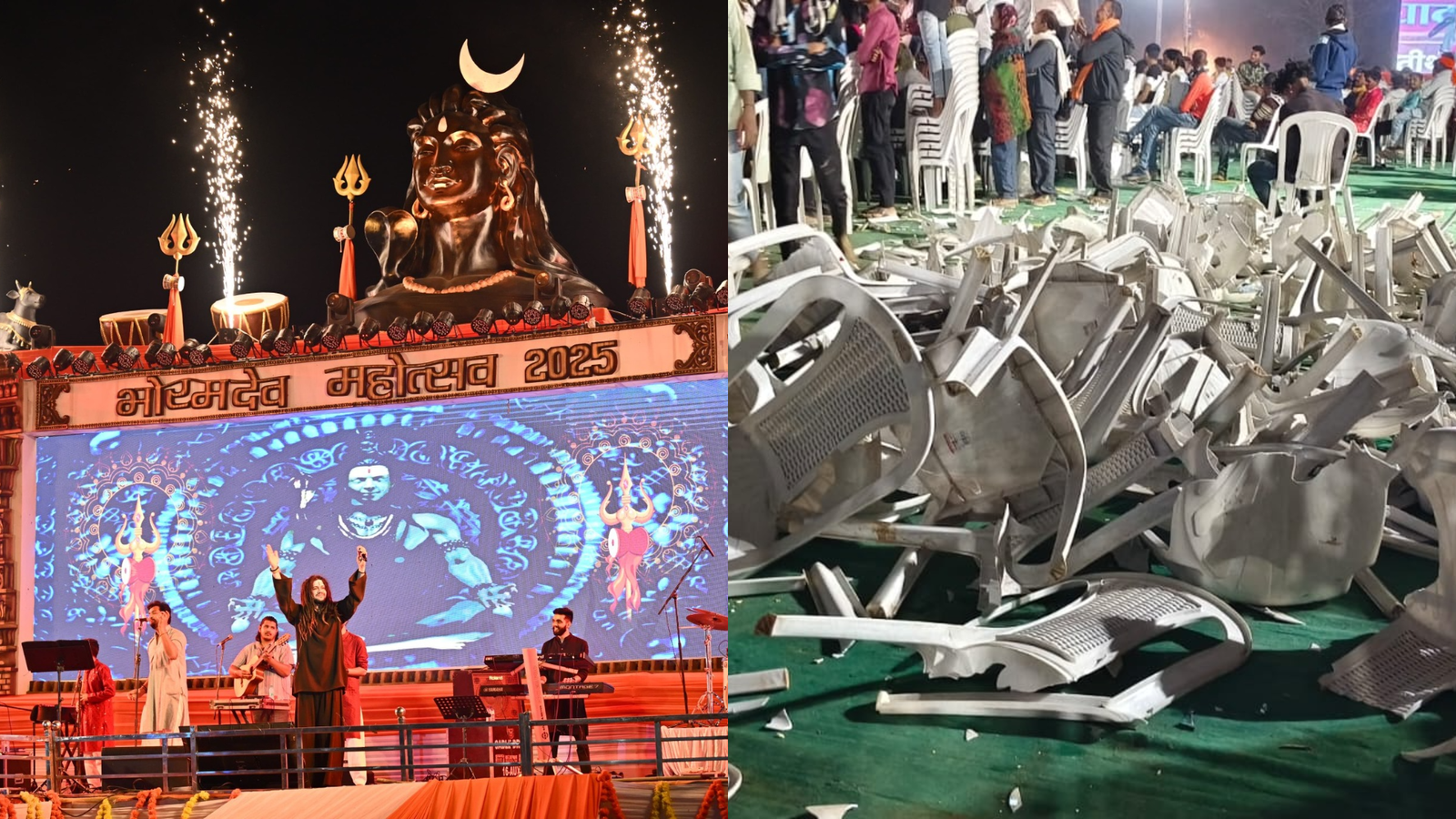 भोरमदेव महोत्सव के दौरान बवाल: हंसराज रघुवंशी की प्रस्तुति में बेकाबू हुई भीड़, हजारों कुर्सियां तोड़ीं, प्रशासन को रोकना पड़ा कार्यक्रम