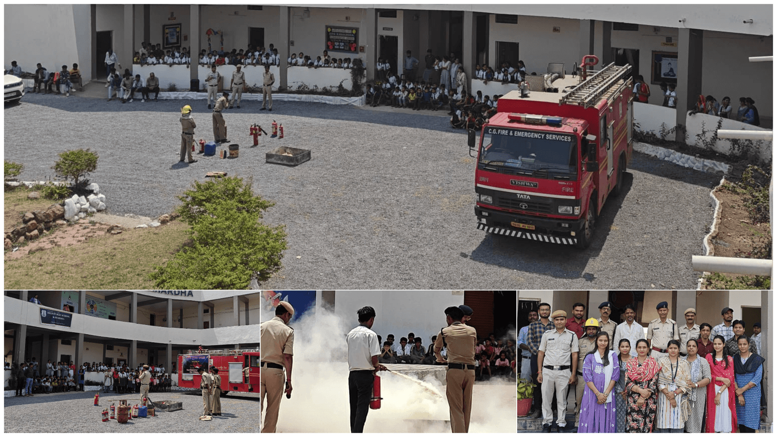 दिल्ली पब्लिक स्कूल कवर्धा में आग सुरक्षा पर एक दिवसीय जागरूकता कार्यक्रम आयोजित