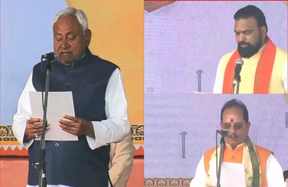 नीतीश कुमार दसवीं बार बने बिहार के मुख्यमंत्री; गांधी मैदान में PM मोदी की मौजूदगी में ली शपथ, NDA के 26 मंत्री शामिल
