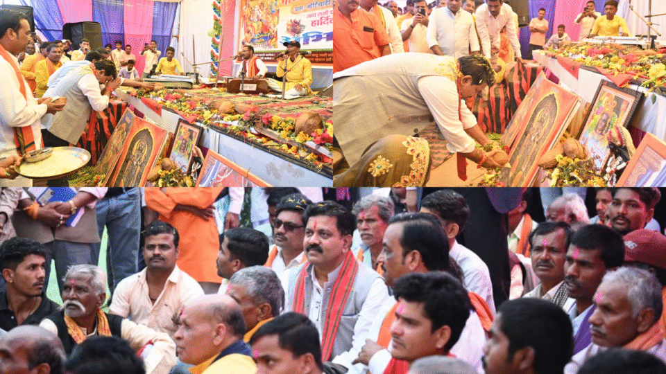 उपमुख्यमंत्री विजय शर्मा पहुंचे मोटियारी; नवधा रामायण में शामिल होकर श्रोताओं संग किया रामायण पाठ का श्रवण
